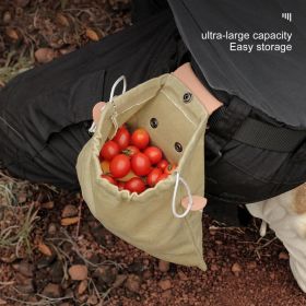 Outdoor Picking Multifunctional Bag, Hanging Waist Kit, Waist Strap Bag, Folding Canvas Kit Canvas Fruit Harvest Pouch For Jungle Camping Hiking Hunti