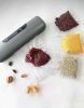 Gray Vacuum Food Sealer Machine 14.17" x 3.9" x 1.9" Size + 5 Food Saver Bags 7.8" x 9.8" + 5 Bags 6.8" x 9.8". Automatic Food Vaccumed Sealer for Sea